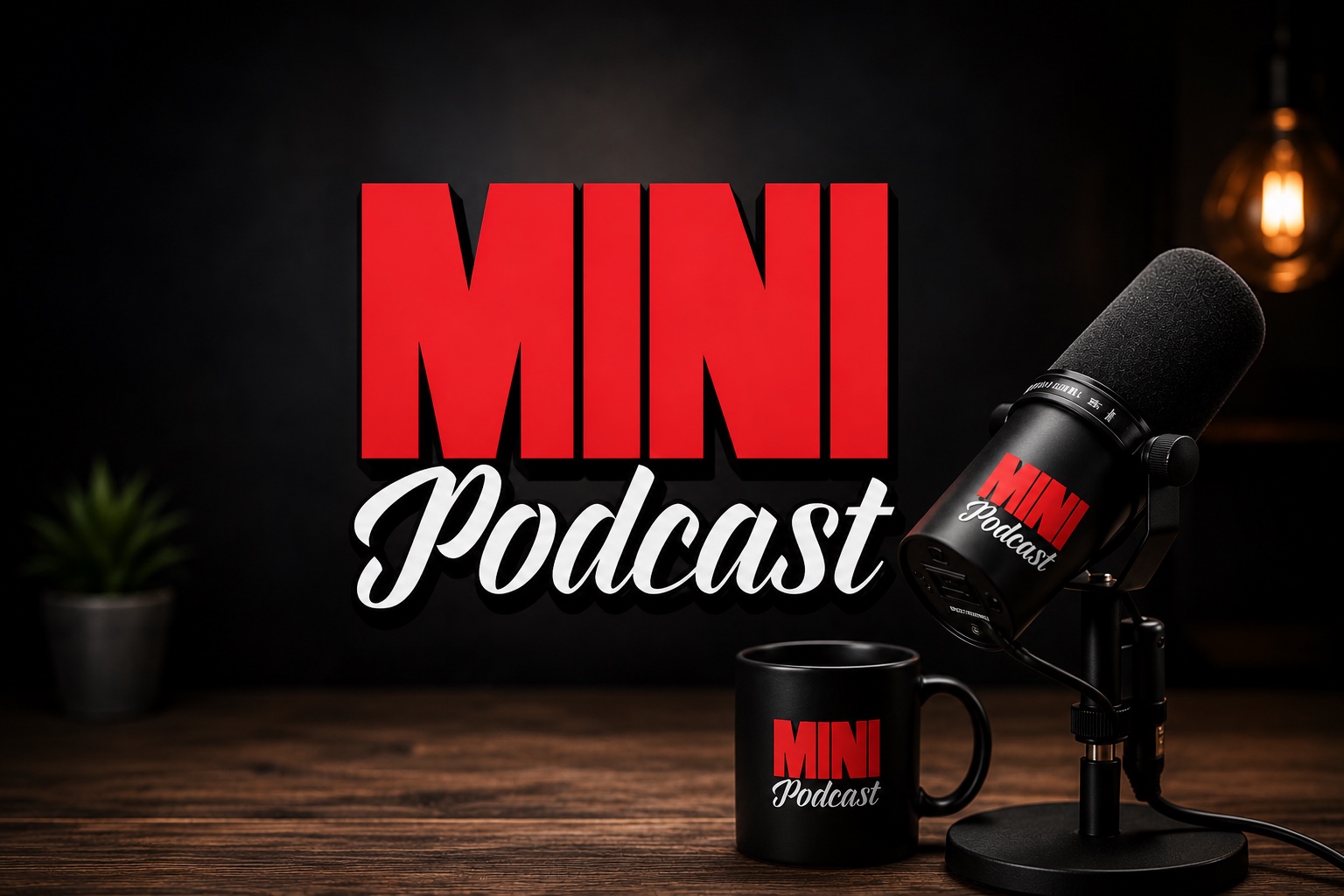 Mini Podcast studio branding